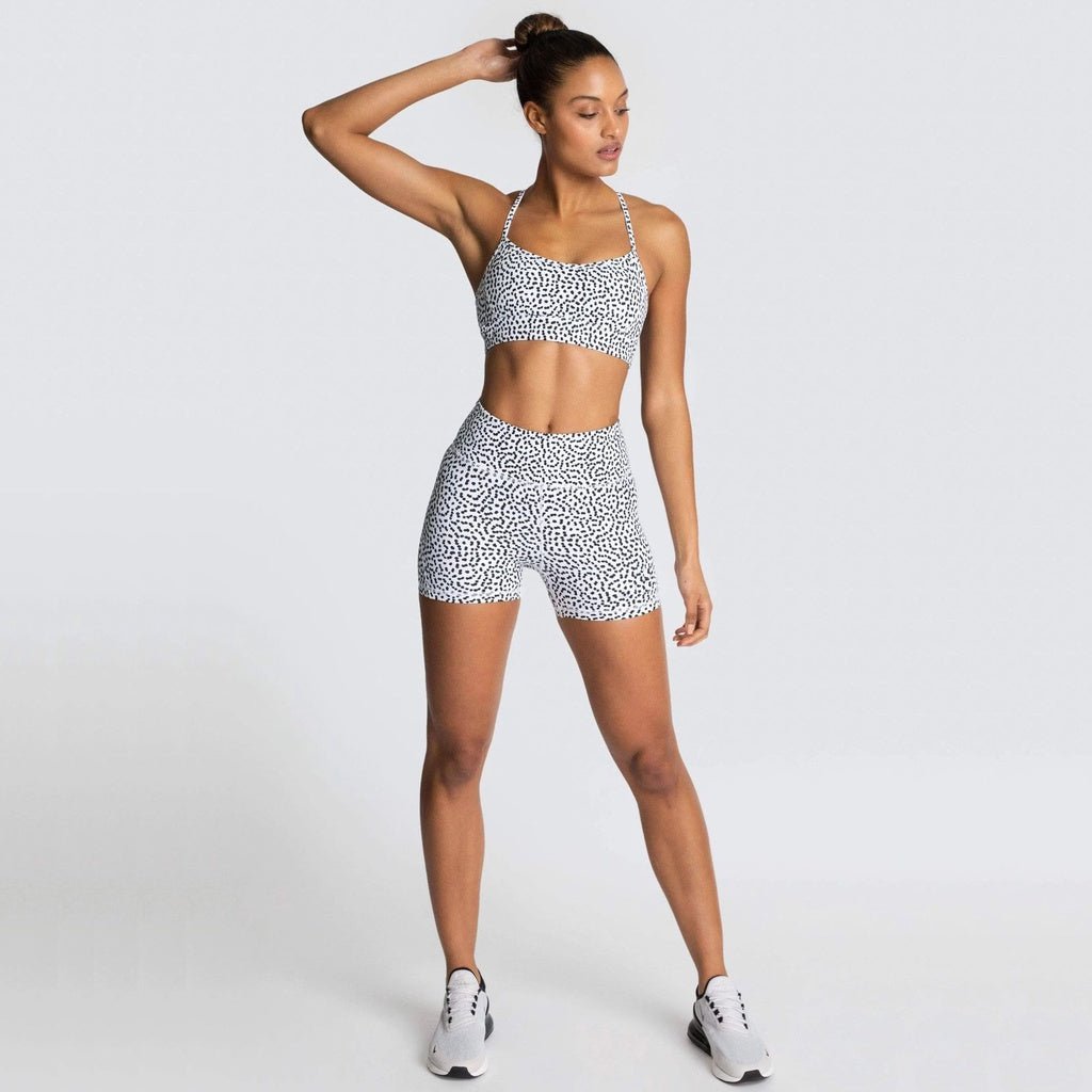 Women Sports Bra Shorts Set Active Wear Sports Workout Clothes