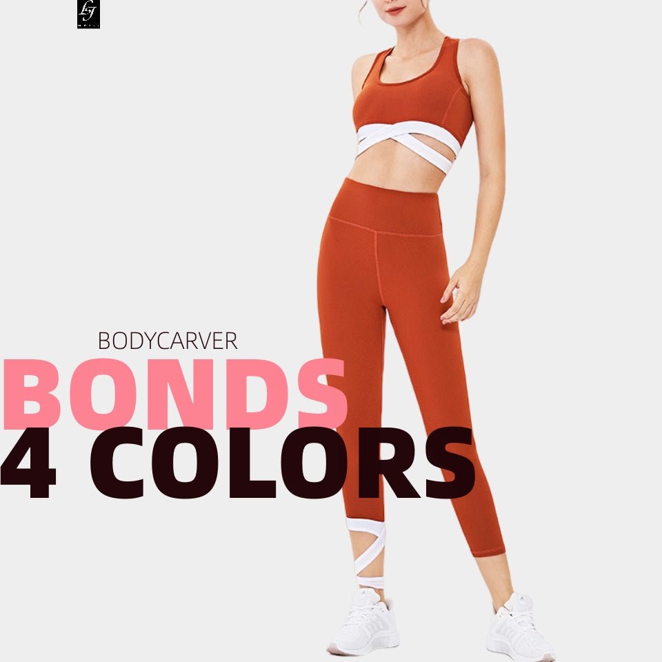 BODYCARVER BONDS Yoga Suit Women 2pcs Fitness Sports Outfit Shockproo –  BodyCarver